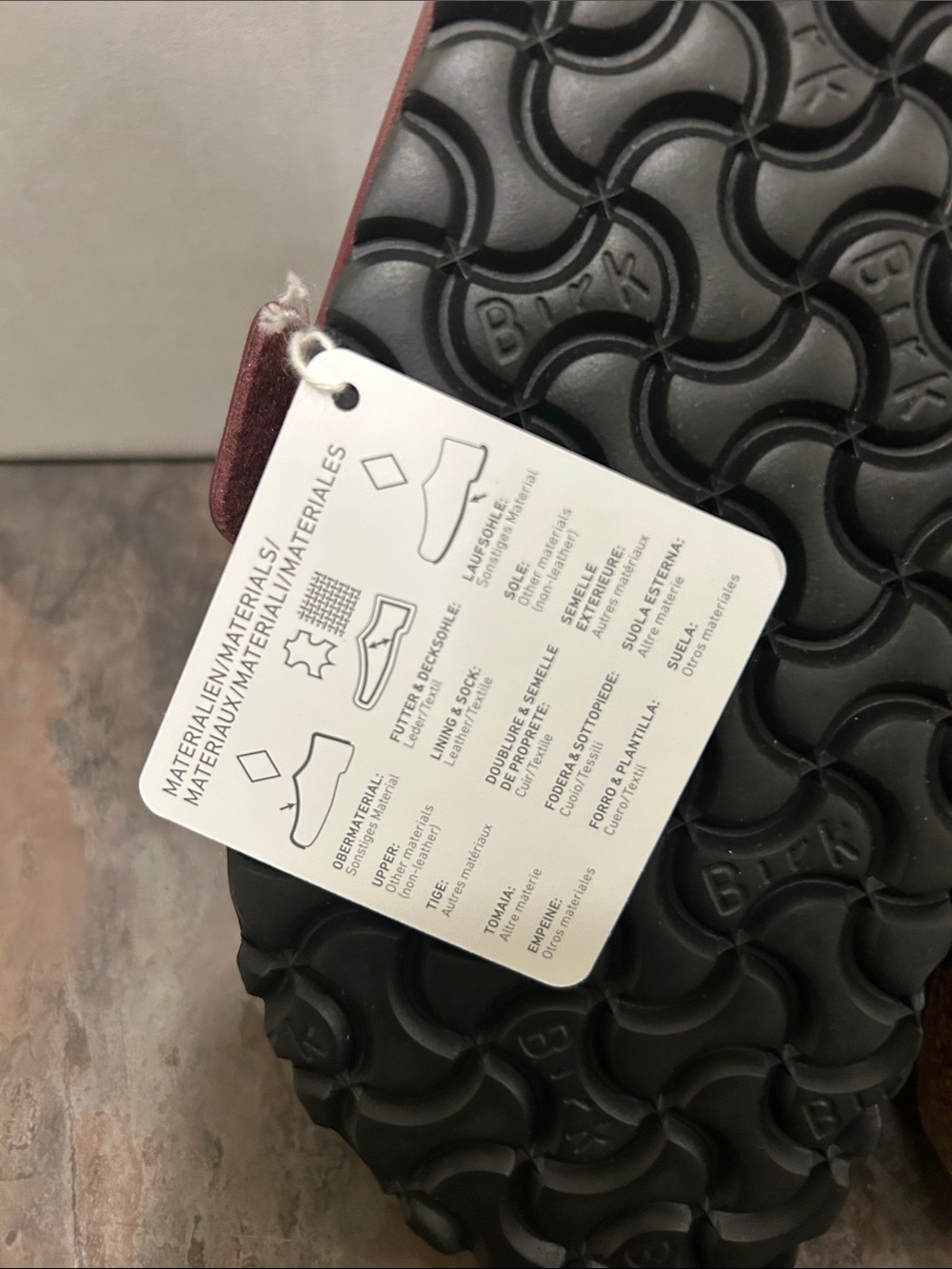 Birkenstock Catalina Grace Metallic Wine Big Buckle Sandals BRAND NEW BOX Size 9 - Picture 15 of 16